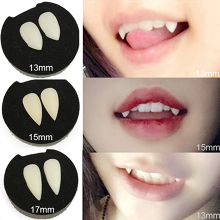 Halloween fake teeth - vampire fangs, zombie teeth, small tiger fangs cosplay costume party props