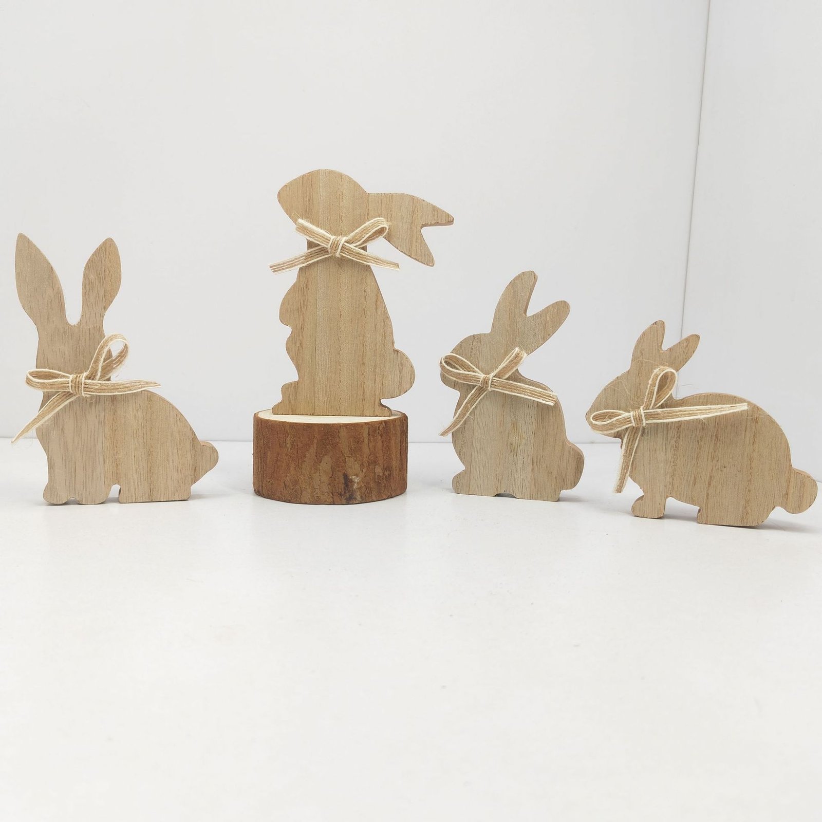 Wooden Decorative Ornament Tiered Tray Decoration, Farmhouse Craft, Gift - Easter Bunny