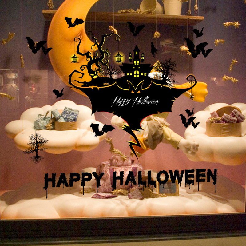 Halloween Removable Glass & Wall Stickers - Spooky Decor for Bars and Entertainment Venues - Image 3