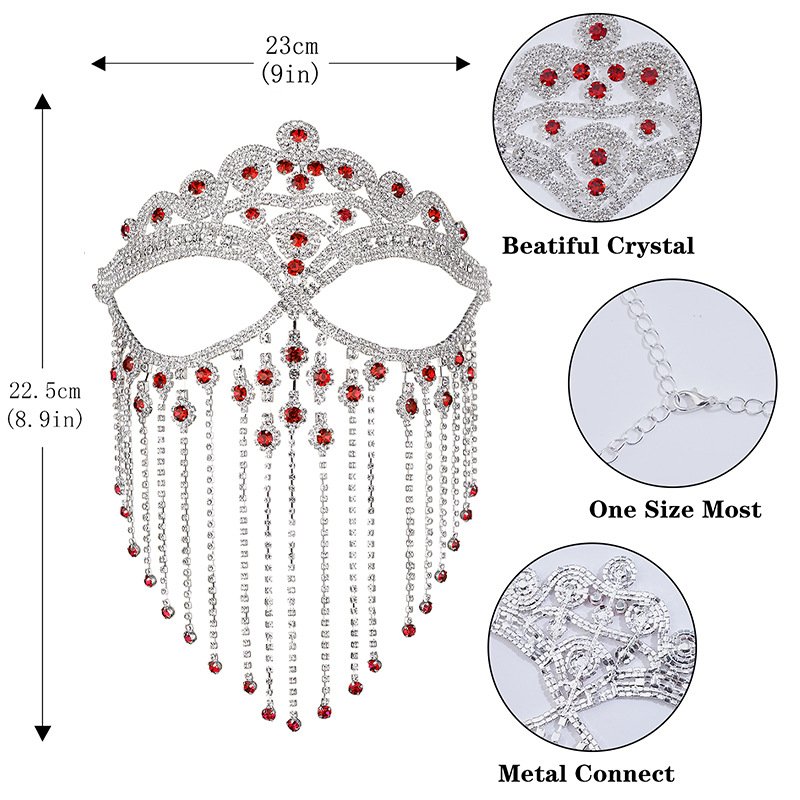 Luxury Tassel Masquerade Mask - Sexy European-American Style Fashion Face Mask for Party Decor - Image 5