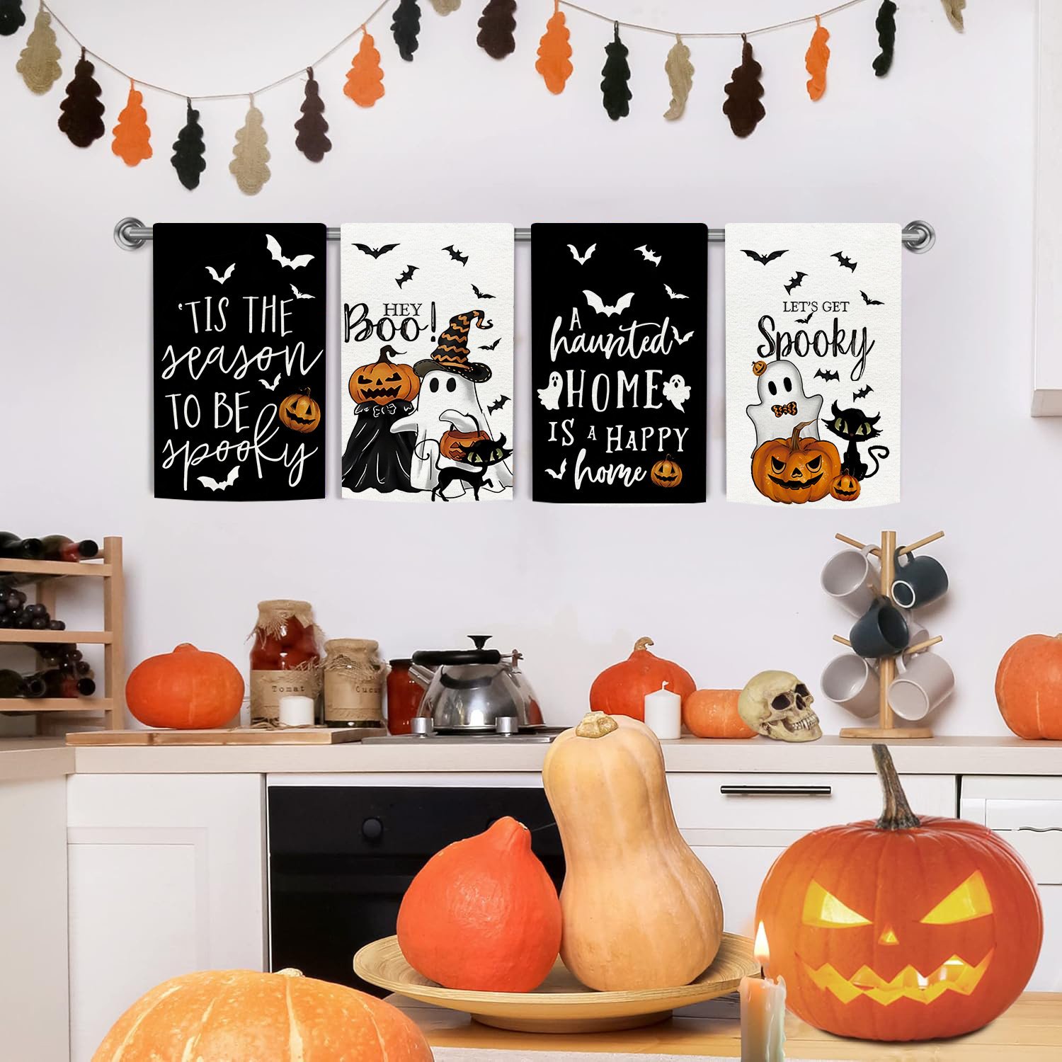 Best-Selling Halloween Kitchen Towels – Digital Print Dish Towels & Decorative Kitchen Linens - Image 2