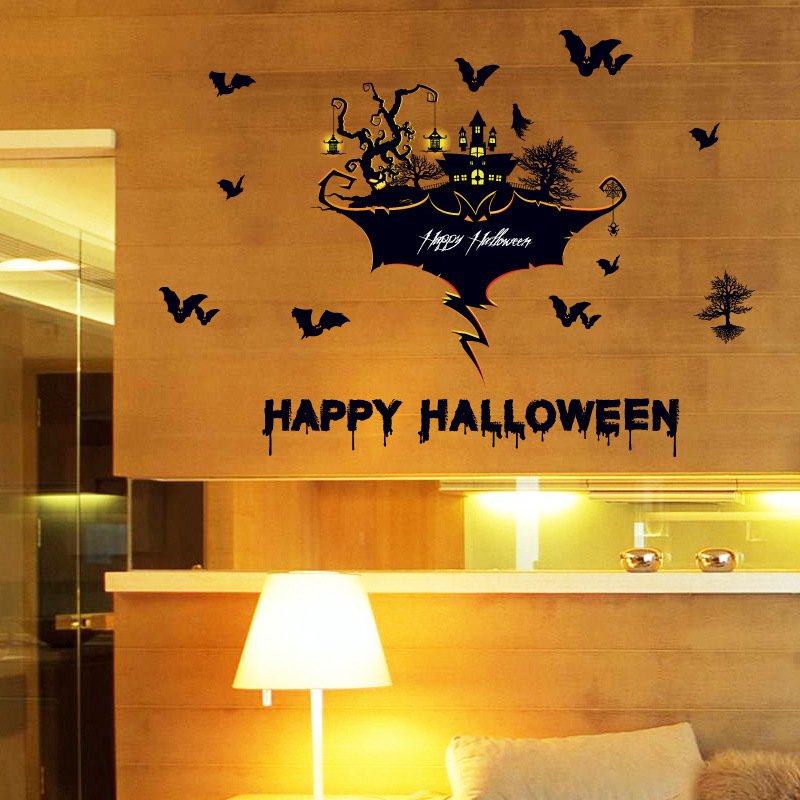 Halloween Removable Glass & Wall Stickers - Spooky Decor for Bars and Entertainment Venues - Image 4