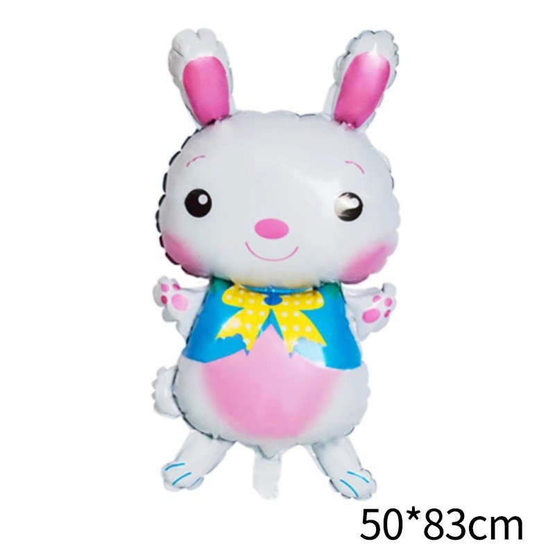 Easter Foil Balloons - Egg, Bunny, Chick & Betsy Rabbit Cartoon Shapes Party Decorations for Easter Celebrations - Image 2