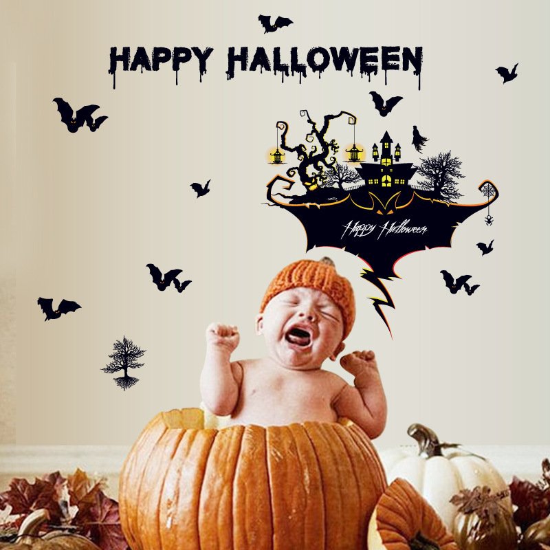 Halloween Removable Glass & Wall Stickers - Spooky Decor for Bars and Entertainment Venues - Image 5