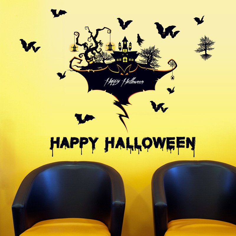 Halloween Removable Glass & Wall Stickers - Spooky Decor for Bars and Entertainment Venues - Image 6