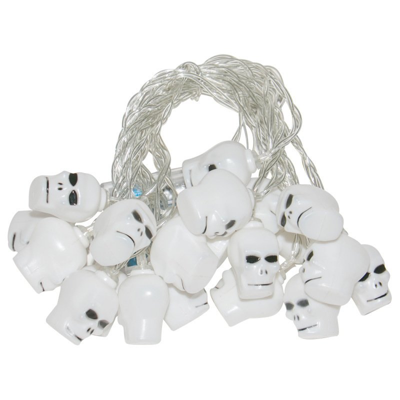 LED Skull String Lights with Flashing Function – Waterproof Halloween Decor for Haunted Houses, Bars & Parties - Image 2