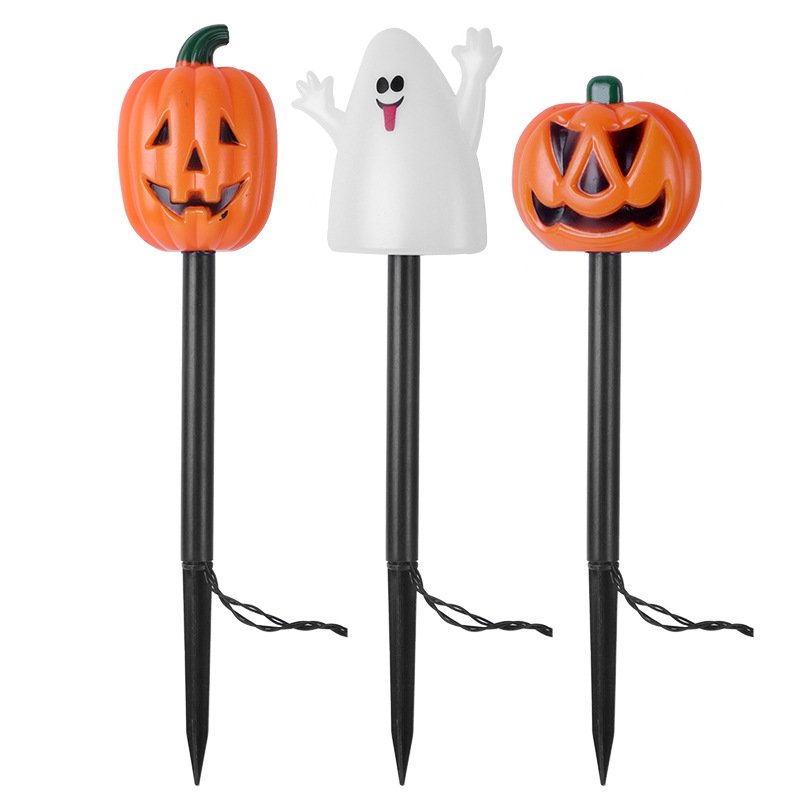 New Arrival! Halloween Outdoor Garden Waterproof Decorative String Lights LED Pumpkin & Ghost Solar-Powered Stake Lights - Image 4