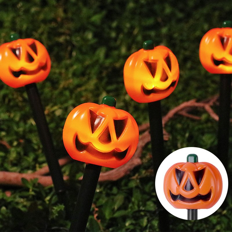 New Arrival! Halloween Outdoor Garden Waterproof Decorative String Lights LED Pumpkin & Ghost Solar-Powered Stake Lights - Image 5