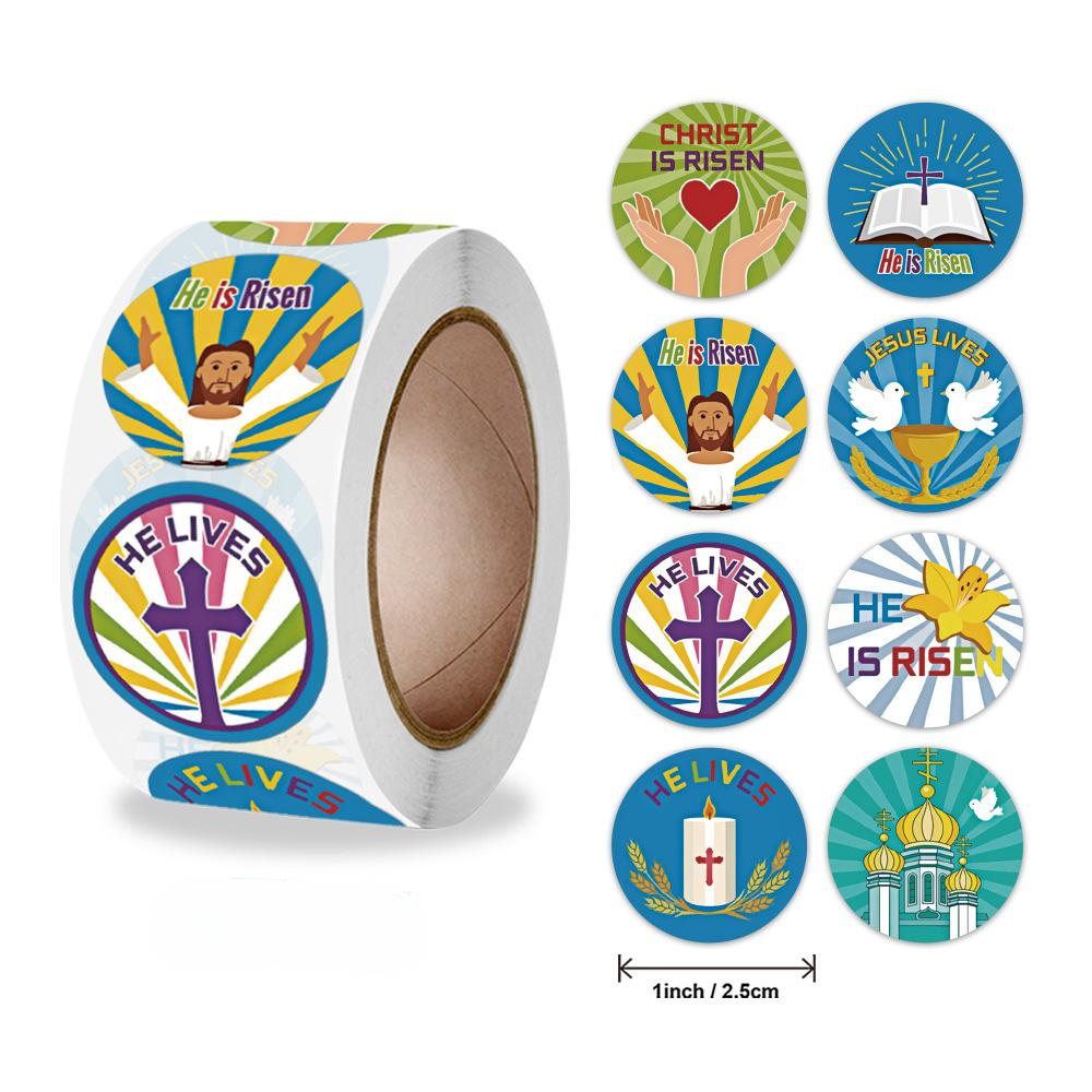 Cute Easter Toy Stickers Thank You Seal Stickers & Craft Decorations 8-Pattern Adhesive Labels - Image 2