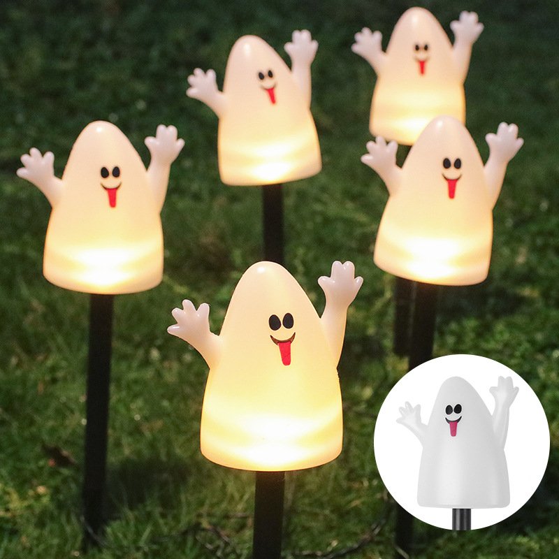 New Arrival! Halloween Outdoor Garden Waterproof Decorative String Lights LED Pumpkin & Ghost Solar-Powered Stake Lights - Image 6