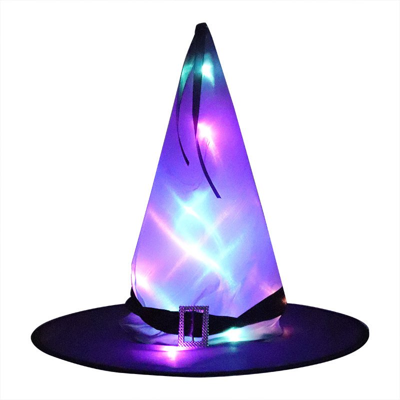 LED Glow Witch Hat – HalloweenGhost Festival Decor for MagicianWizard Costumes - Image 18