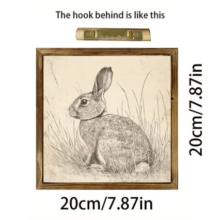 Easter Collection Wooden Bunny & Egg Photo Frame Sign  Tabletop Decor for Easter Party Decorations - Image 15