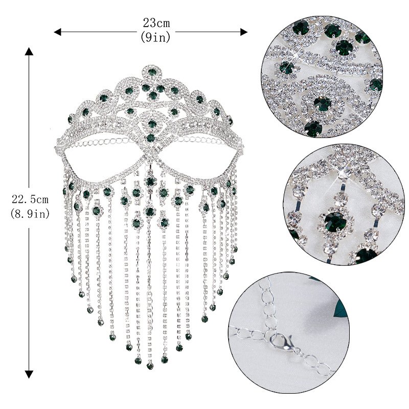 Luxury Tassel Masquerade Mask - Sexy European-American Style Fashion Face Mask for Party Decor - Image 3