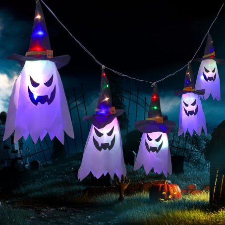 Spider Web Lights Halloween Decorative Colorful Lights LED Ambience Setup Halloween Decor Props USB String Lights - Image 6