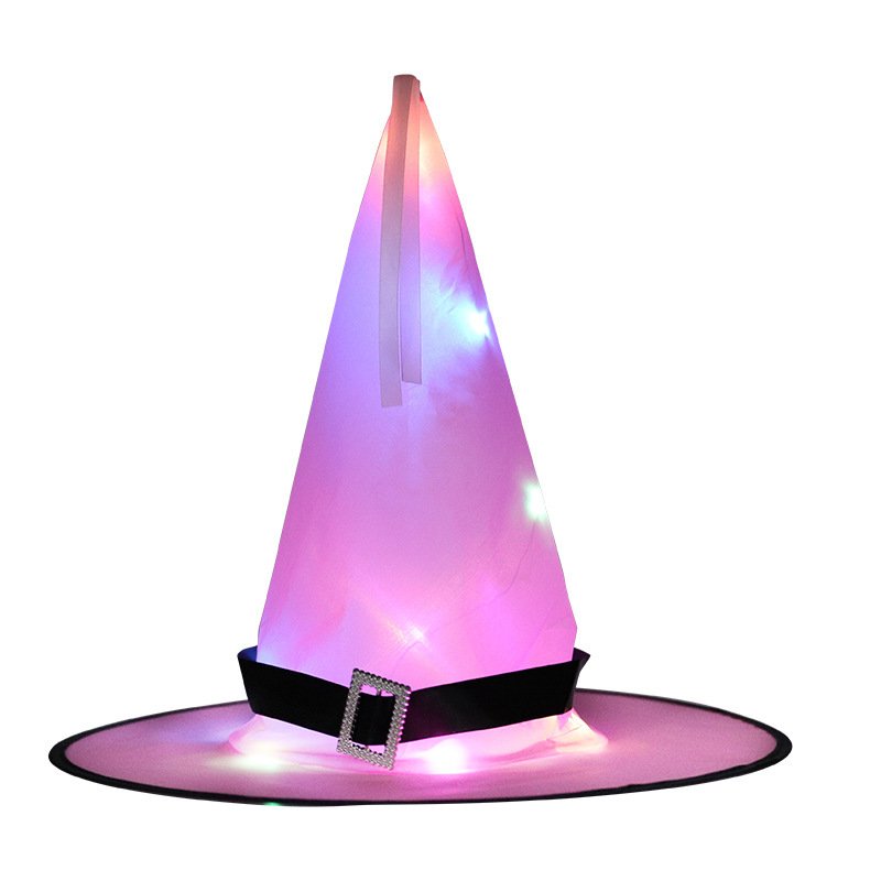 LED Glow Witch Hat – HalloweenGhost Festival Decor for MagicianWizard Costumes - Image 2