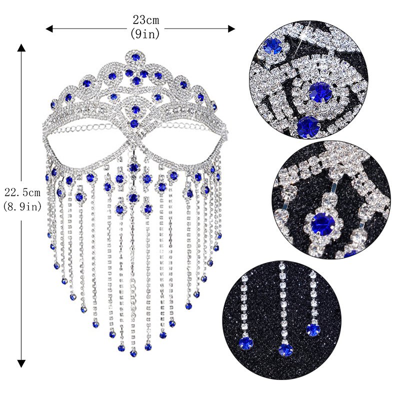 Luxury Tassel Masquerade Mask - Sexy European-American Style Fashion Face Mask for Party Decor - Image 4