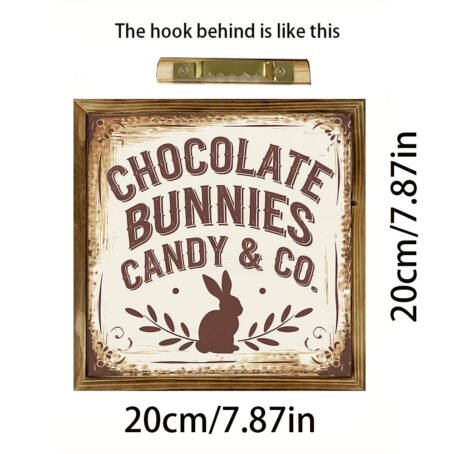 Easter Collection Wooden Bunny & Egg Photo Frame Sign  Tabletop Decor for Easter Party Decorations - Image 17