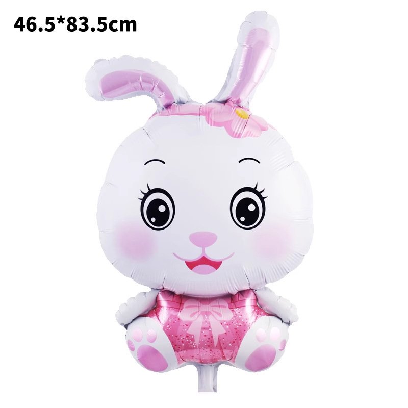 Easter Foil Balloons - Egg, Bunny, Chick & Betsy Rabbit Cartoon Shapes Party Decorations for Easter Celebrations - Image 8