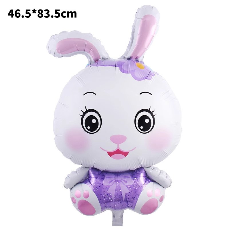 Easter Foil Balloons - Egg, Bunny, Chick & Betsy Rabbit Cartoon Shapes Party Decorations for Easter Celebrations - Image 9