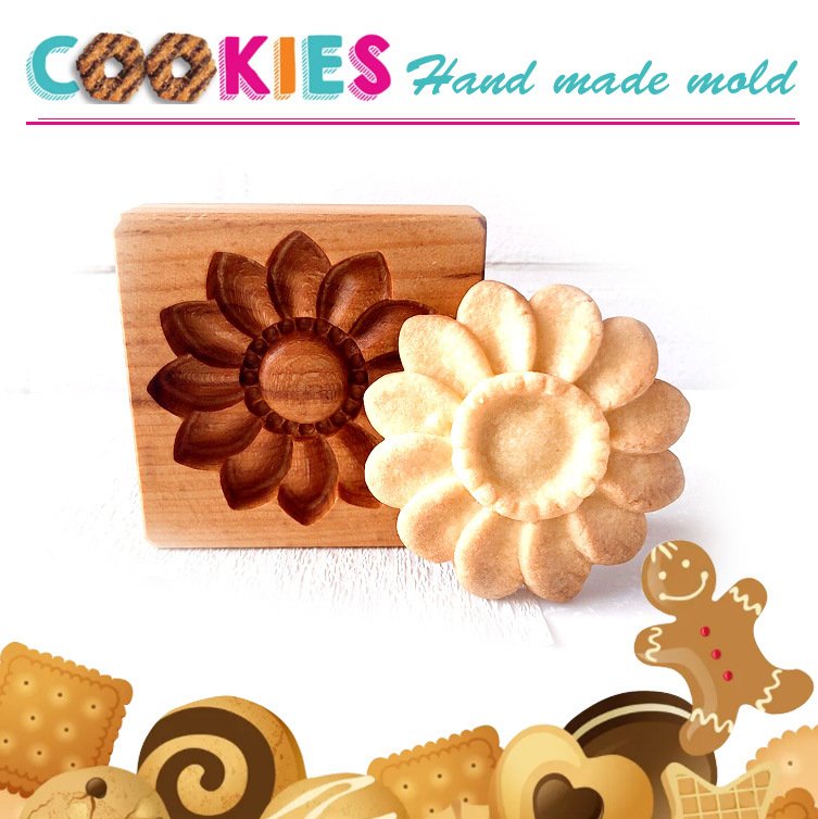 Beechwood Cookie Biscuit Wooden Mold - Image 4