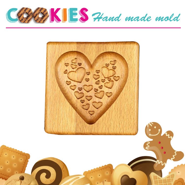 Beechwood Cookie Biscuit Wooden Mold - Image 8