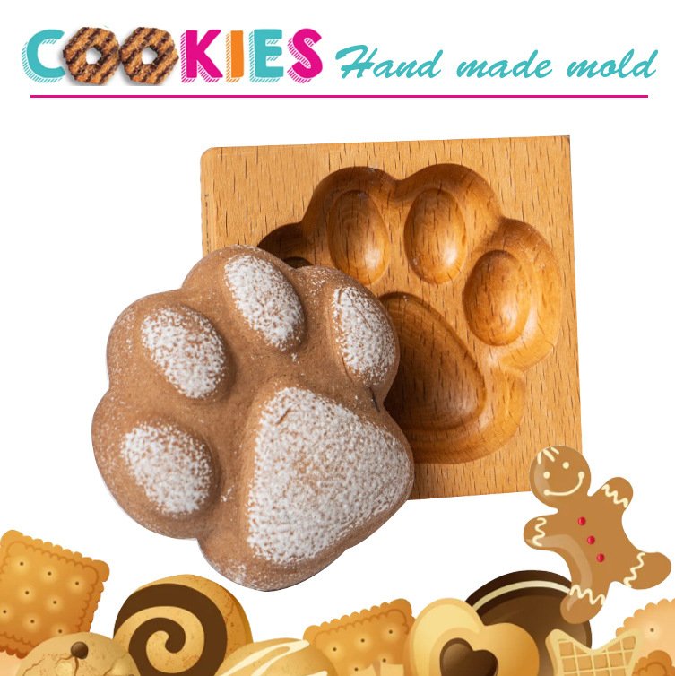 Beechwood Cookie Biscuit Wooden Mold - Image 12