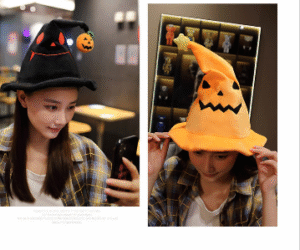New Electric Pumpkin Hat for Halloween – Plush Light-Up Costume Prop for Parties