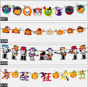 Halloween Banners – Creative Printed Paper Party Decor for Festive Atmosphere