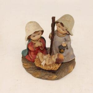Cartoon Nativity Scene Manger Figurine  Religious Christmas Gift  Indoor Home Decor Statue