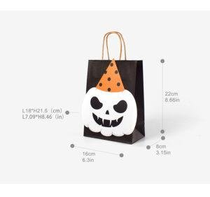 DIY Creative Ghost Halloween Cards & Tote Bags In-Stock Black-and-White Halloween Candy Tote Bags