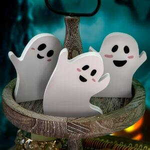 Halloween Scary Ghost Crafts – Spooky Tabletop Decor & Ghost Figurines for Home