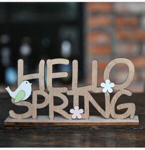 New Easter Wooden Decor  Rustic Wooden Letter Signs  Creative Minimalist Alphabet Tabletop Ornaments