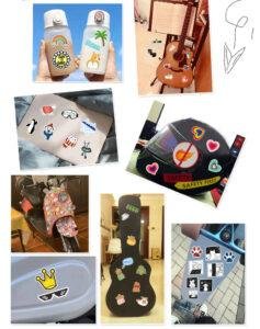 54-Piece Easter Gnome Doodle Stickers Custom Cartoon Festival Creative Decor for Phone Cases & Luggage