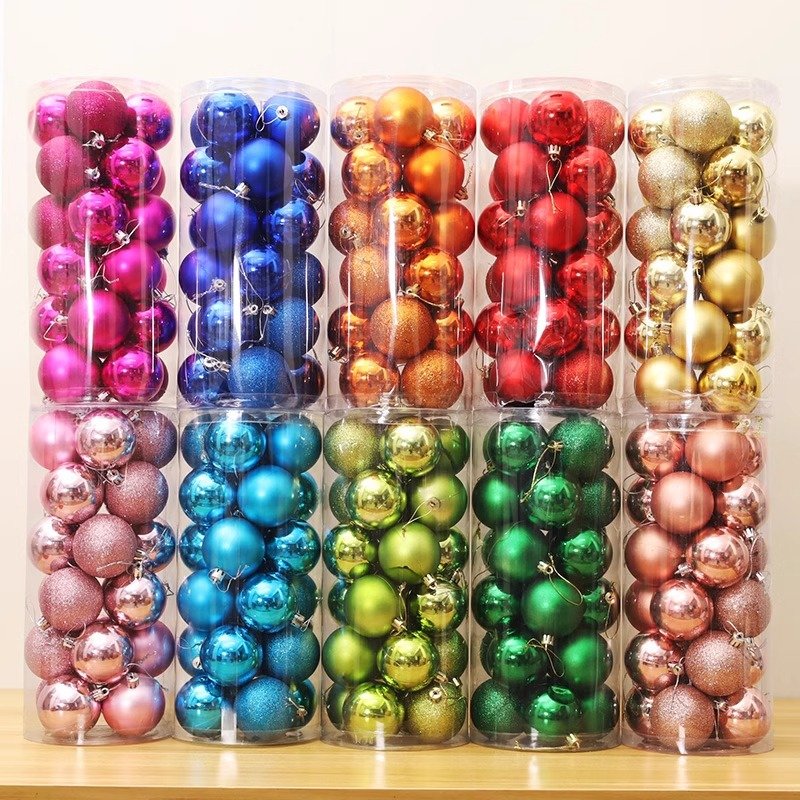 Christmas Decorations Christmas Balls for Tree Ornaments & Ceiling Decor Shiny & Matte Finish Balls for Mall Decor