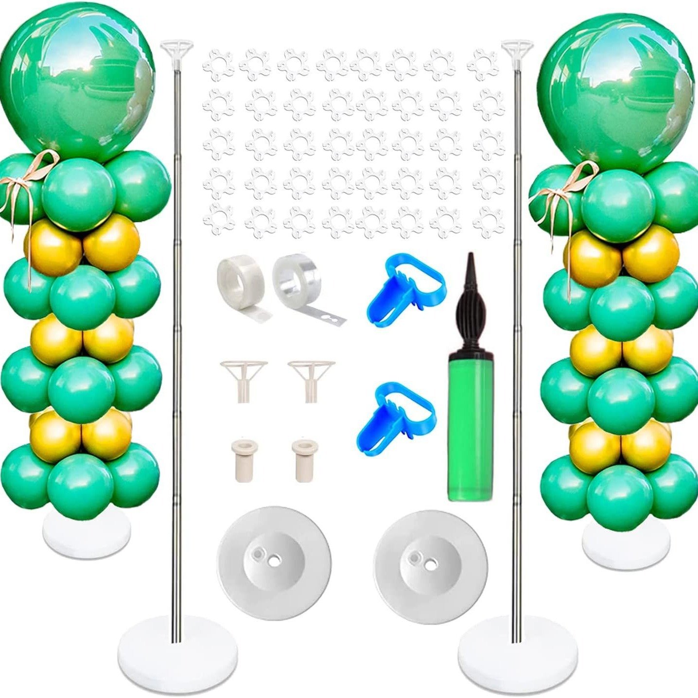 Cross-border balloon column frame set with adjustable balloon arch support and base, suitable for birthday party decorations and weddings. - Image 5