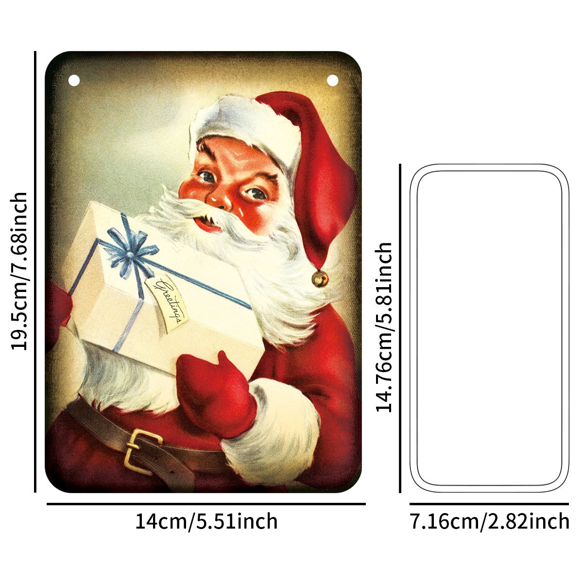 Victorian - Style Christmas Decor Festive Streamers, Santa & Reindeer Banners for Holiday Setups - Image 6