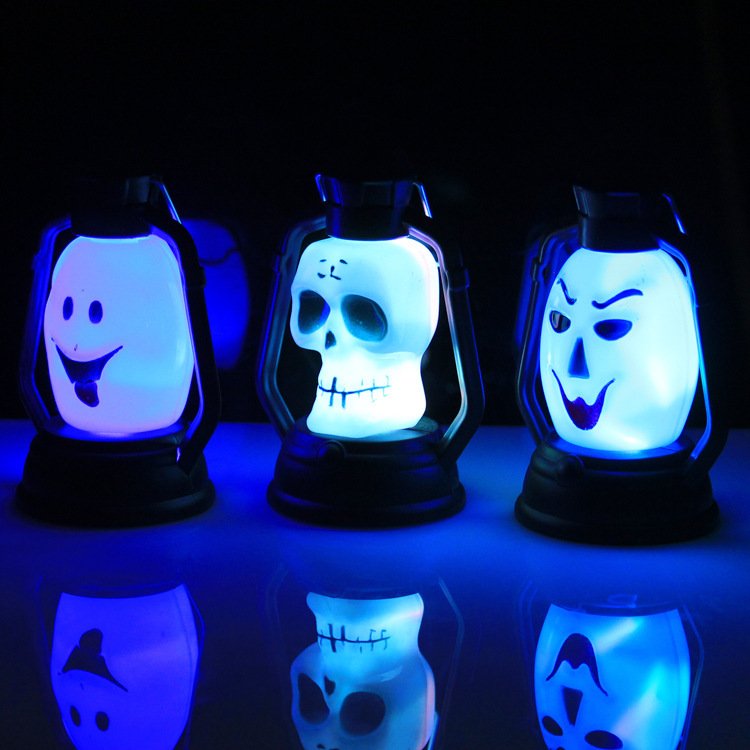 Halloween toys, Ghost Festival, pumpkin lanterns, skull lanterns, night lights, gradient colorful lights, kerosene lamp-shaped pumpkin lanterns - Image 2