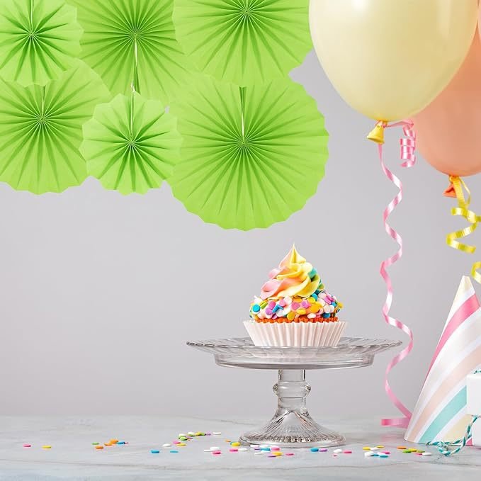 Wedding Backdrop Decorative Paper Flower Fans, Birthday Party & Wedding Ornaments, Paper Fan Flowers, Folding Fans - Image 25