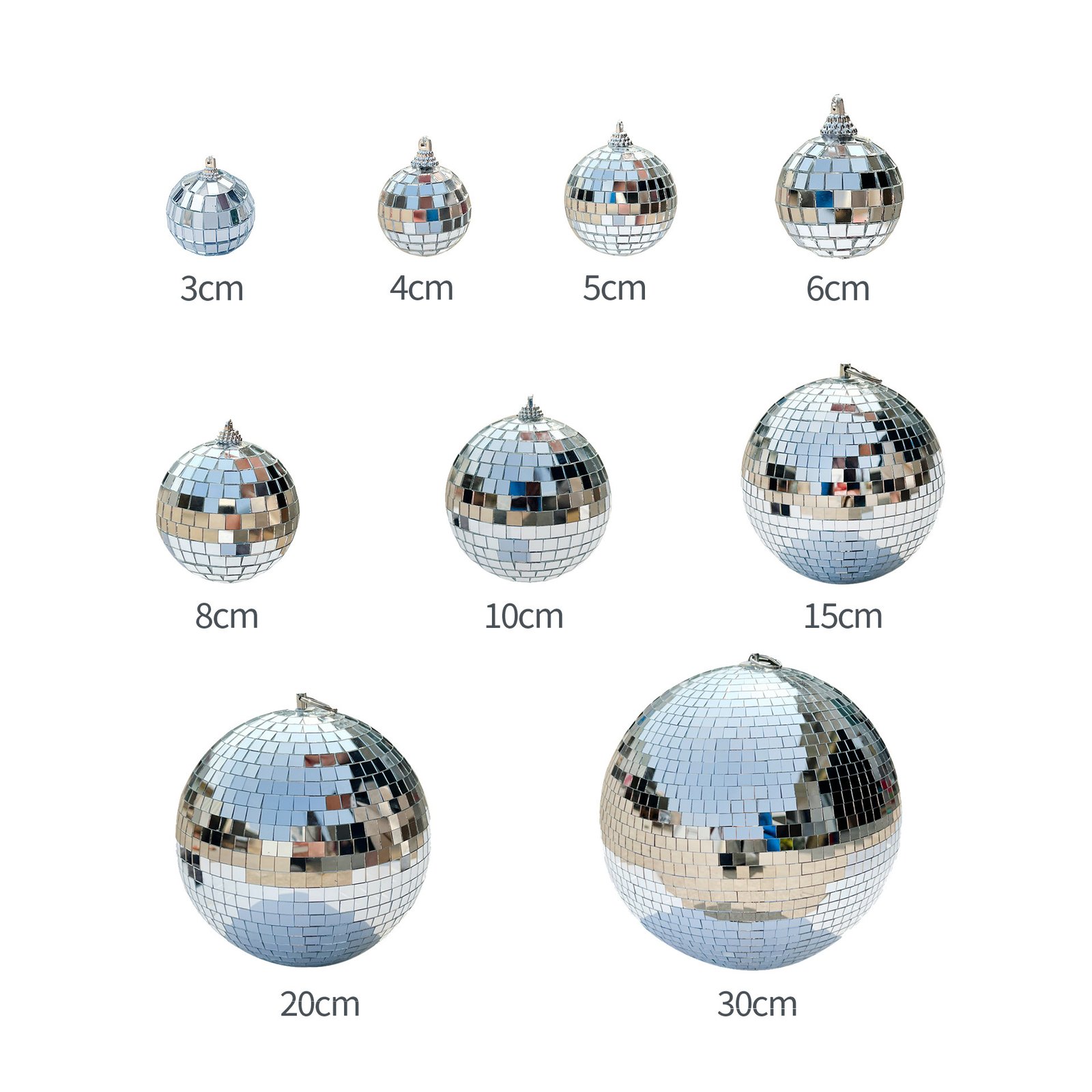 Cross-border Disco Mirror Ball, Reflective Glass Disco Ball, Wedding Stage Party, Cross-border Handmade Paster Horse - Image 11