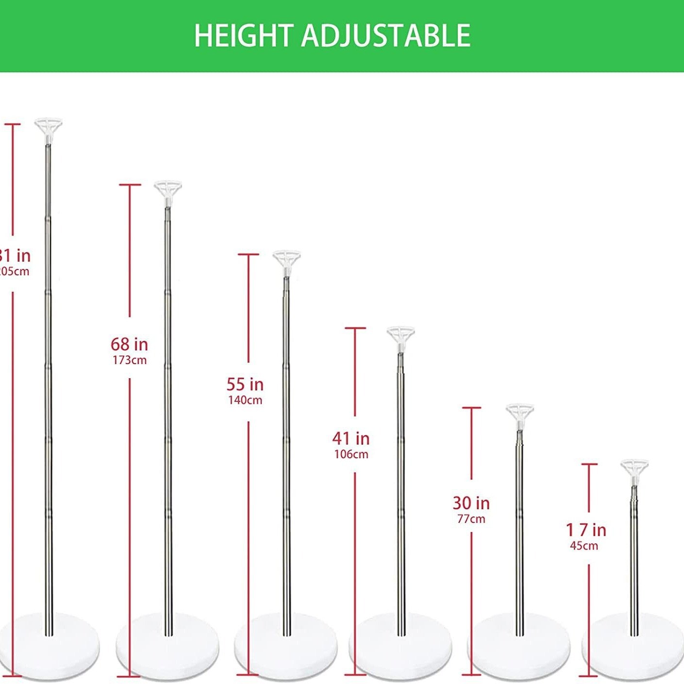 Cross-border balloon column frame set with adjustable balloon arch support and base, suitable for birthday party decorations and weddings. - Image 7