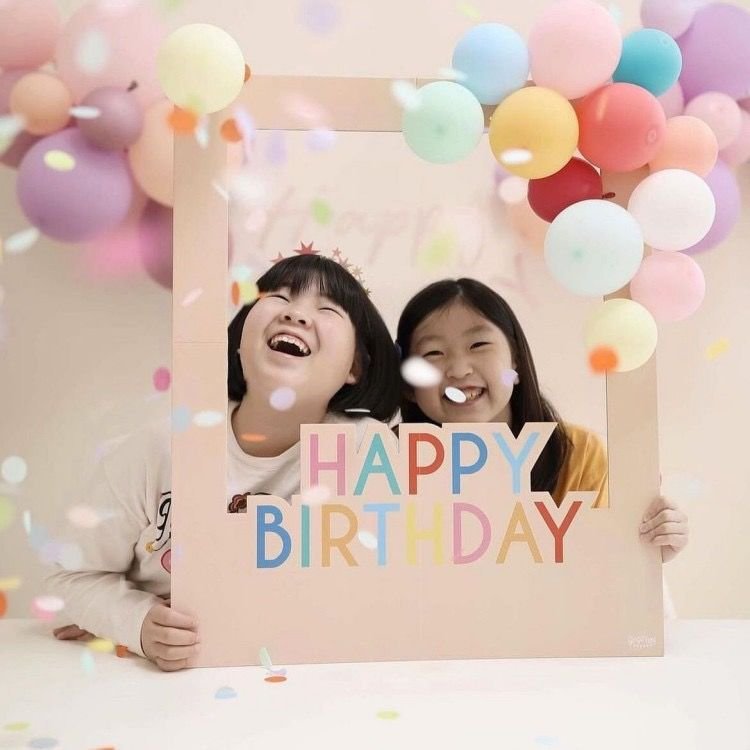 Ins-style Photo KT Photo Frame, Children's Birthday and Holiday Party Decorations, Festive Atmosphere Props, Photo-taking Supplies, Stand-up Signs - Image 2