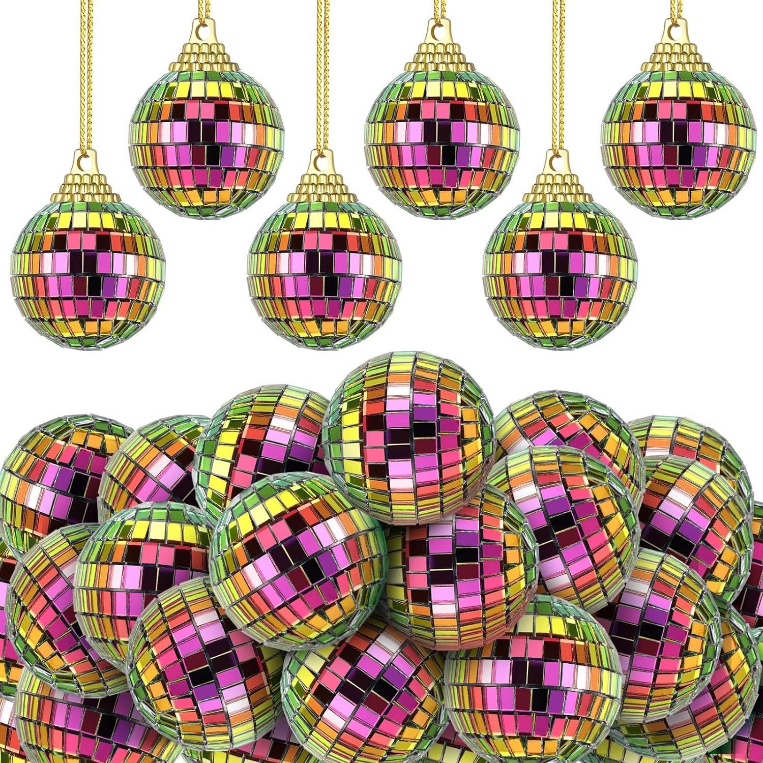 Cross-border Disco Mirror Ball, Reflective Glass Disco Ball, Wedding Stage Party, Cross-border Handmade Paster Horse - Image 12