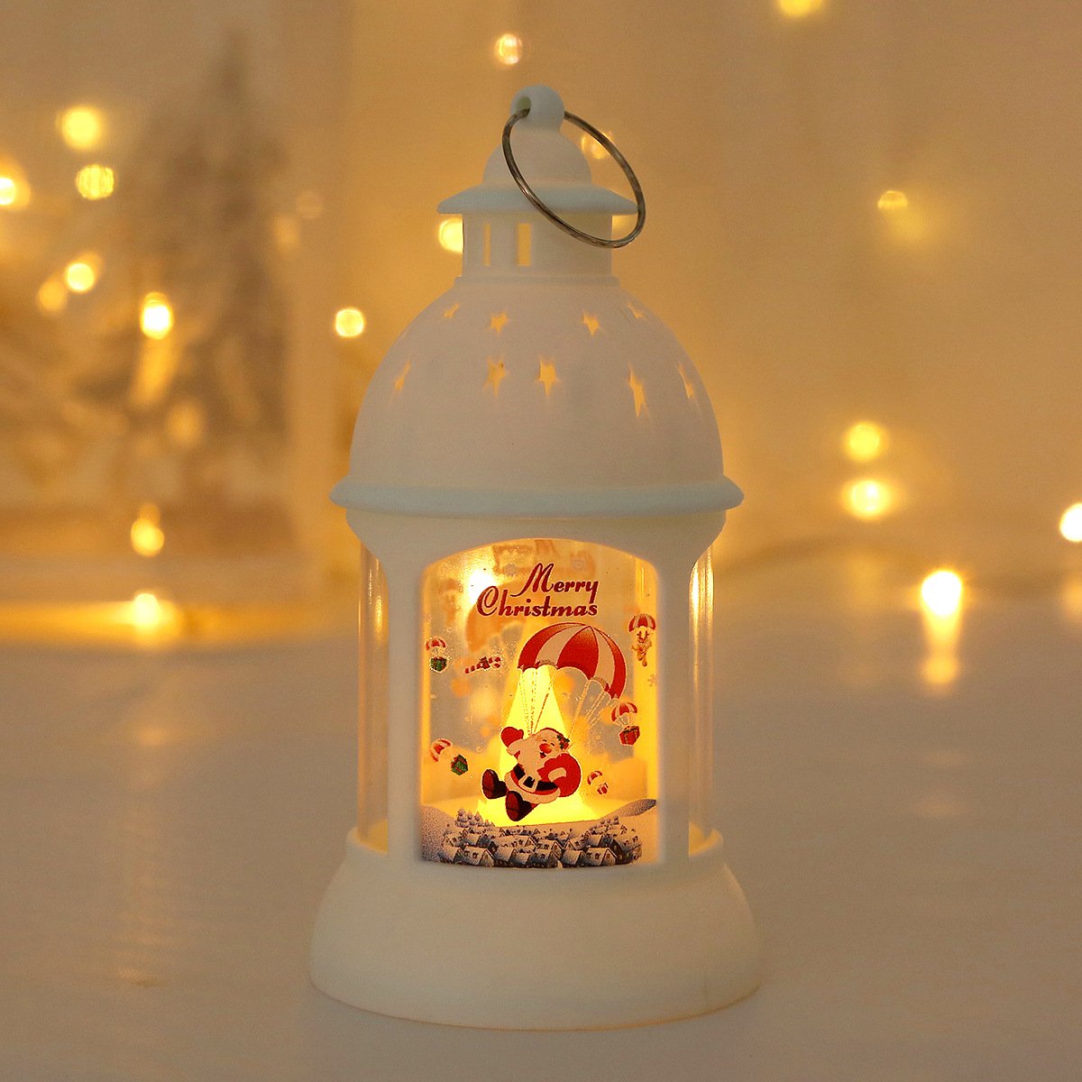 Christmas Decorations Candle Lanterns, Santa & Snowman Wind Lanterns, Christmas Tree Hanging Lights & Night Lights Christmas Decorations Candle Lanterns, Santa & Snowman Wind Lanterns, Christmas Tree Hanging Lights & Night Lights - Image 5