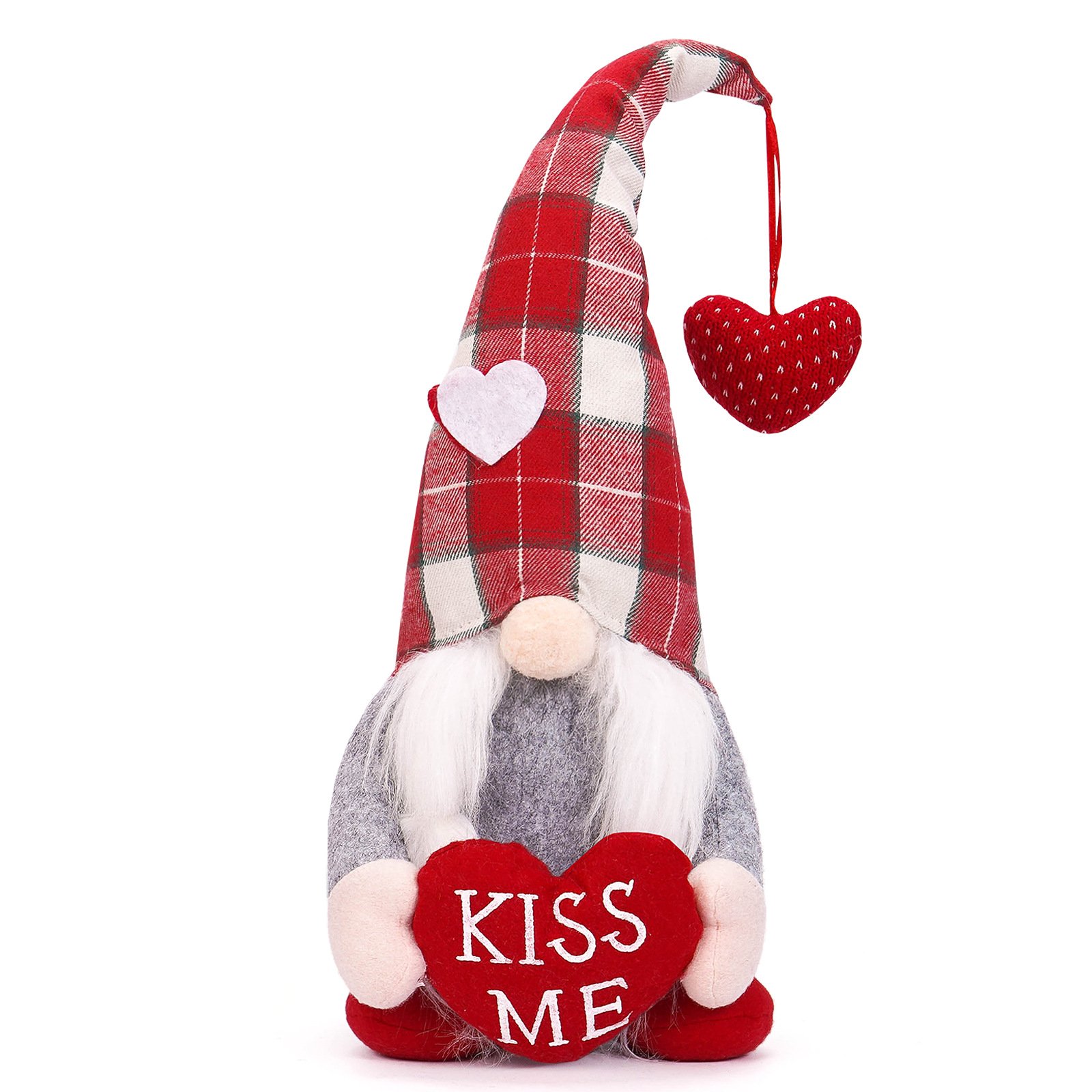 Cross-border new product: Valentine's Day doll with love heart pendant, faceless doll, Rudolph goblin ornament, Valentine's Day decoration - Image 4