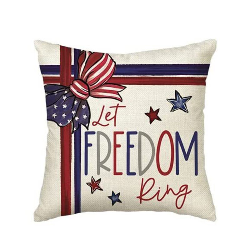 Cross-border pillowcases, Christmas and Valentine's Day pillows, Independence Day and Halloween linen short plush pillowcases, cushion covers - Image 2