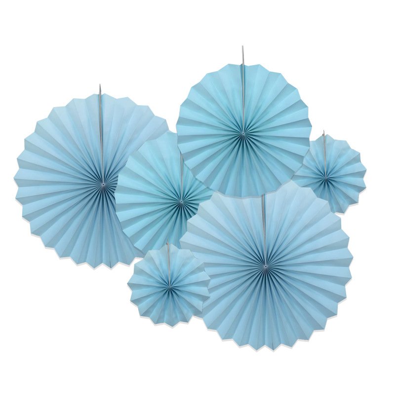 Wedding Backdrop Decorative Paper Flower Fans, Birthday Party & Wedding Ornaments, Paper Fan Flowers, Folding Fans - Image 29