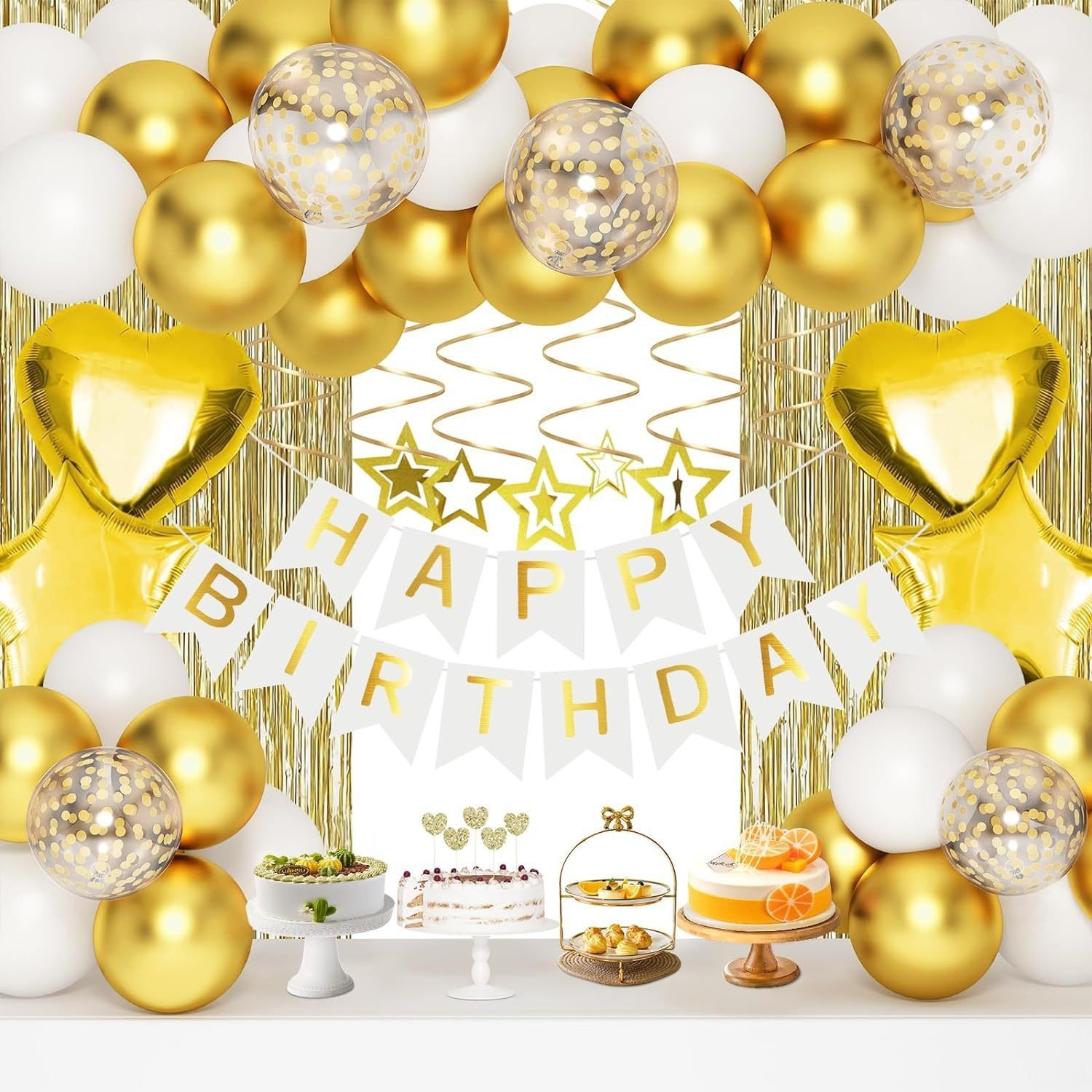 Cross-border Birthday Decoration Balloon Set, Birthday Balloon Tinsel Curtain, Birthday Party Decoration and Arrangement Balloon Package Cross-border Birthday Decoration Balloon Set, Birthday Balloon Tinsel Curtain, Birthday Party Decoration and Arrangement Balloon Package - Image 2