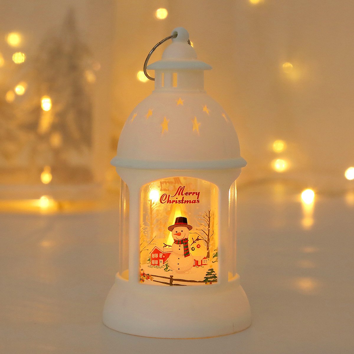 Christmas Decorations Candle Lanterns, Santa & Snowman Wind Lanterns, Christmas Tree Hanging Lights & Night Lights Christmas Decorations Candle Lanterns, Santa & Snowman Wind Lanterns, Christmas Tree Hanging Lights & Night Lights - Image 6