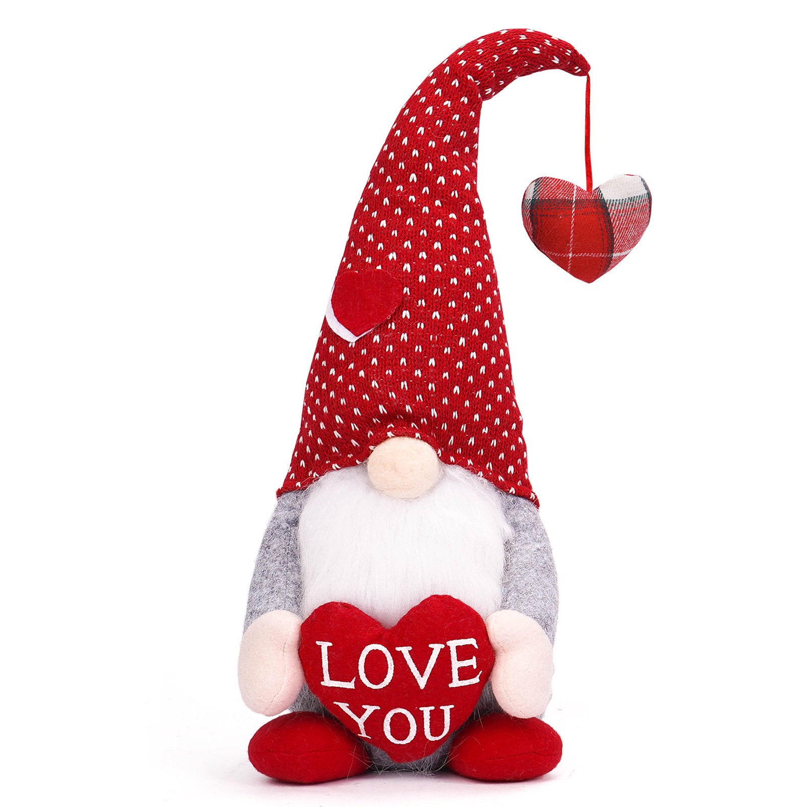 Cross-border new product: Valentine's Day doll with love heart pendant, faceless doll, Rudolph goblin ornament, Valentine's Day decoration - Image 5