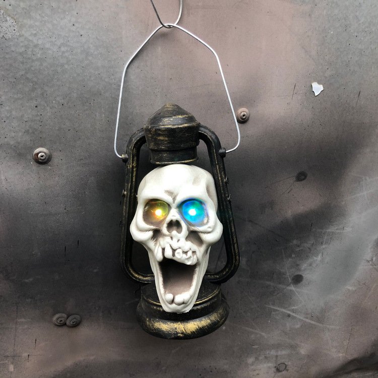 Shuomei Small Horse Lantern, Halloween Party Decoration, Prank Prop, Horrible Skull Handheld, Haunted House Decoration, Best-selling - Image 7